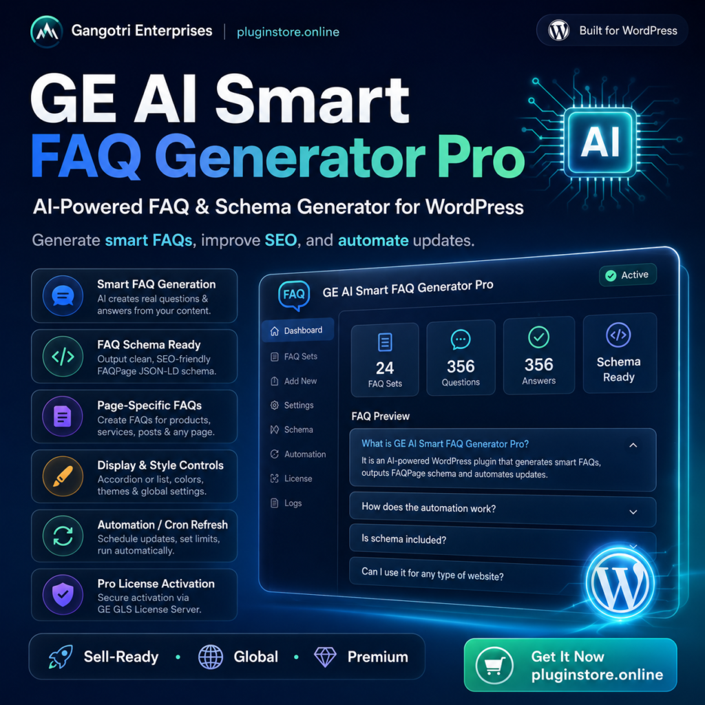 GE AI Smart FAQ Generator Pro